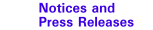 Notices and Press Releases